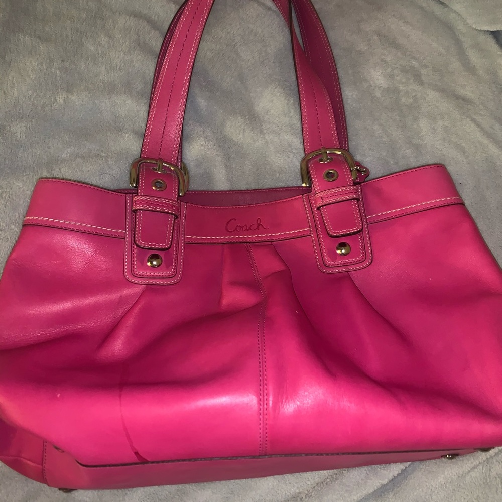 Pink Vintage COACH Handbag - Picture 1 of 6